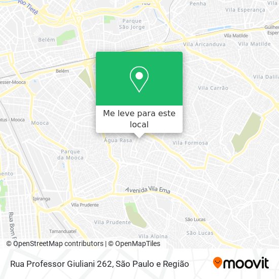 Rua Professor Giuliani 262 mapa