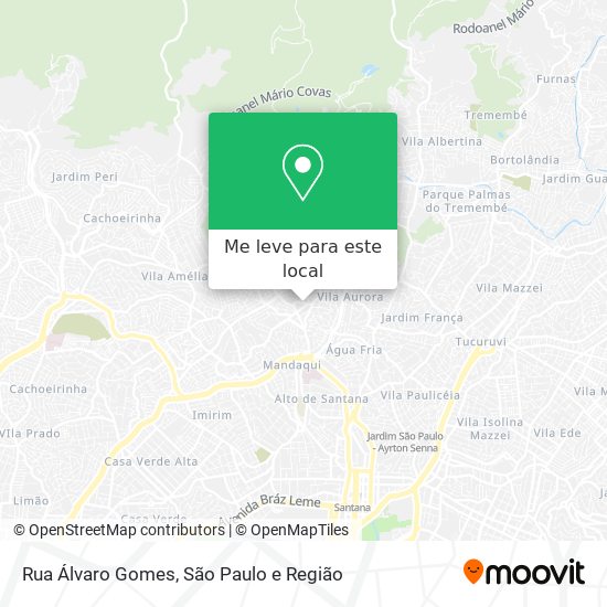 Rua Álvaro Gomes mapa
