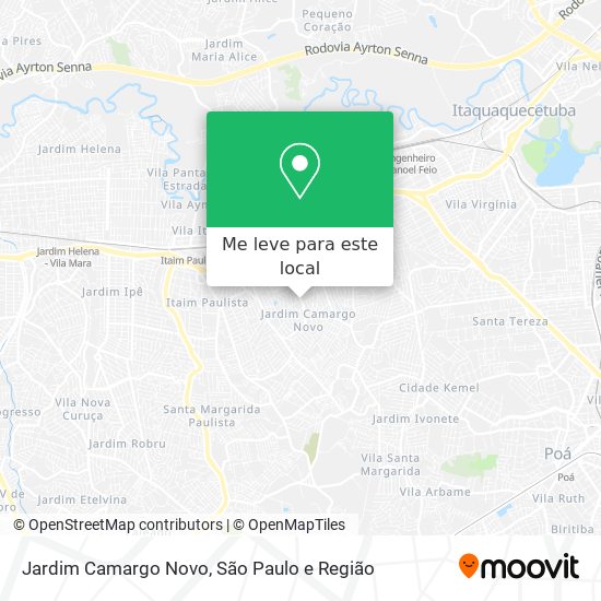 Jardim Camargo Novo mapa