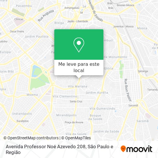 Avenida Professor Noé Azevedo 208 mapa