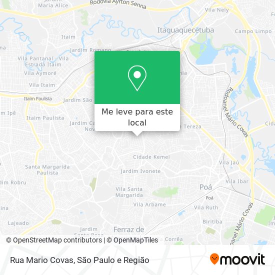 Rua Mario Covas mapa