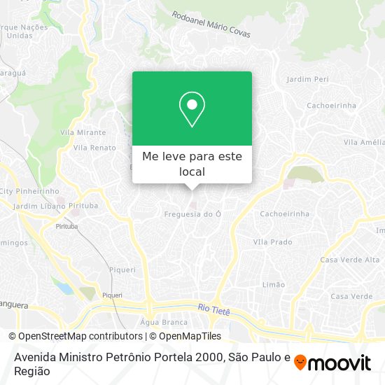 Avenida Ministro Petrônio Portela 2000 mapa