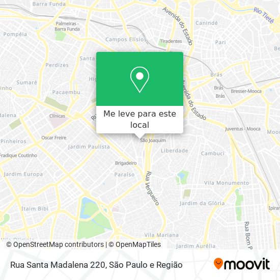 Rua Santa Madalena 220 mapa