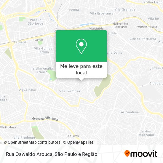 Rua Oswaldo Arouca mapa