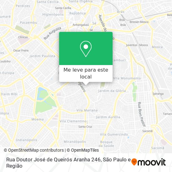 Rua Doutor José de Queirós Aranha 246 mapa