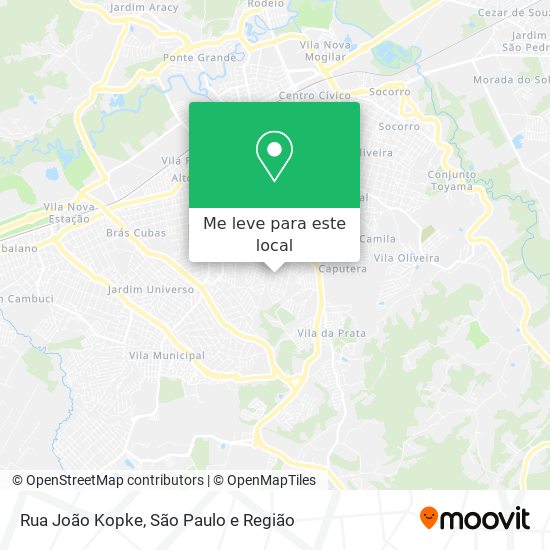 Rua João Kopke mapa