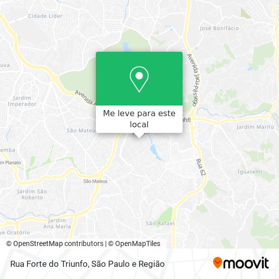 Rua Forte do Triunfo mapa