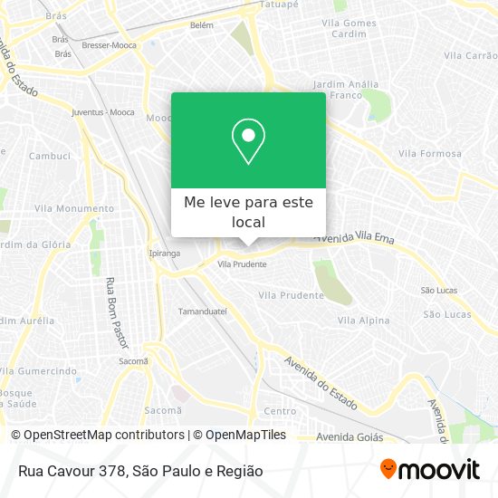 Rua Cavour 378 mapa