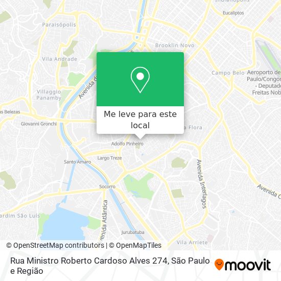 Rua Ministro Roberto Cardoso Alves 274 mapa