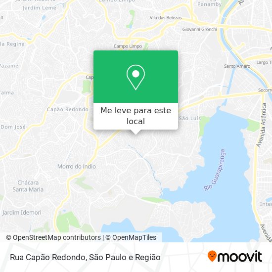 Rua Capão Redondo mapa
