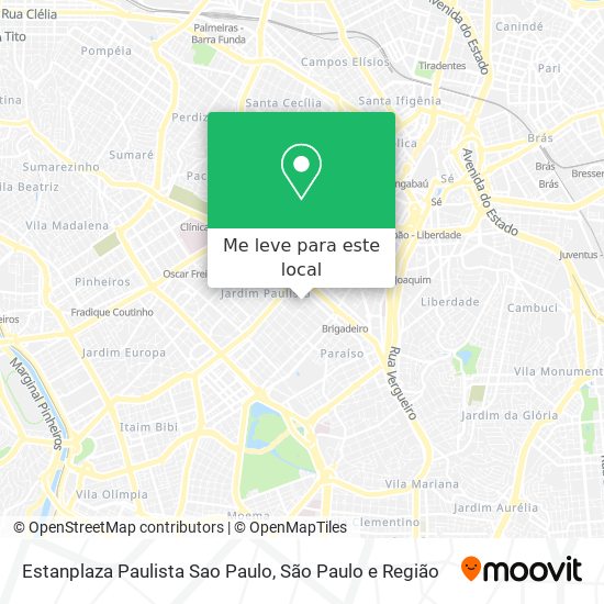Estanplaza Paulista Sao Paulo mapa