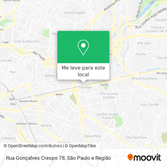 Rua Gonçalves Crespo 78 mapa