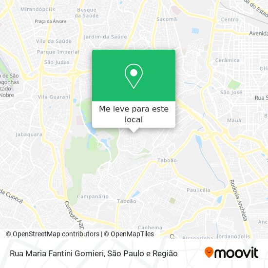 Rua Maria Fantini Gomieri mapa