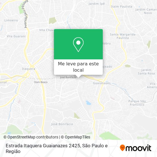 Estrada Itaquera Guaianazes 2425 mapa