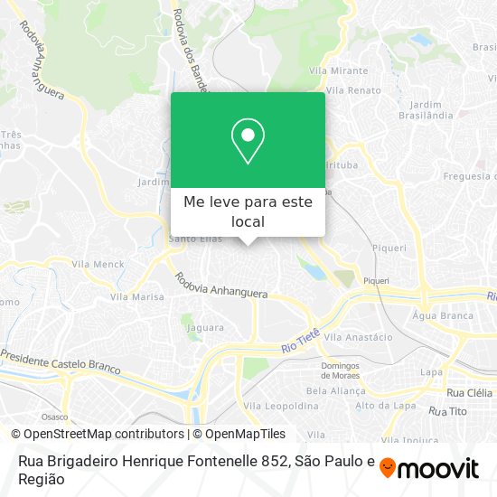 Rua Brigadeiro Henrique Fontenelle 852 mapa