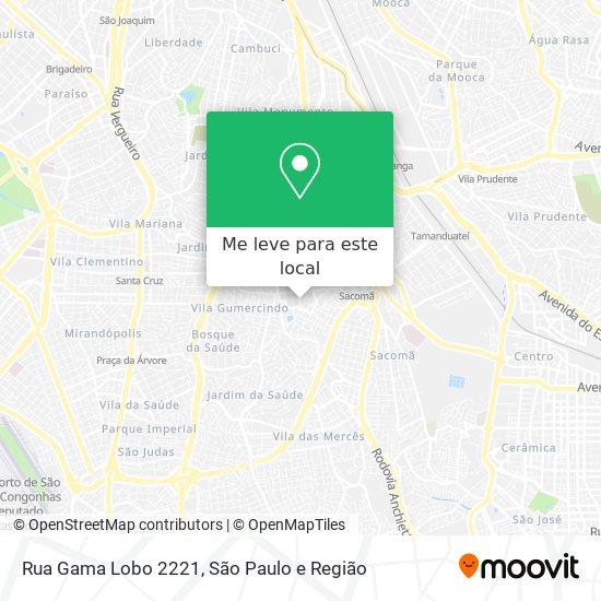 Rua Gama Lobo 2221 mapa