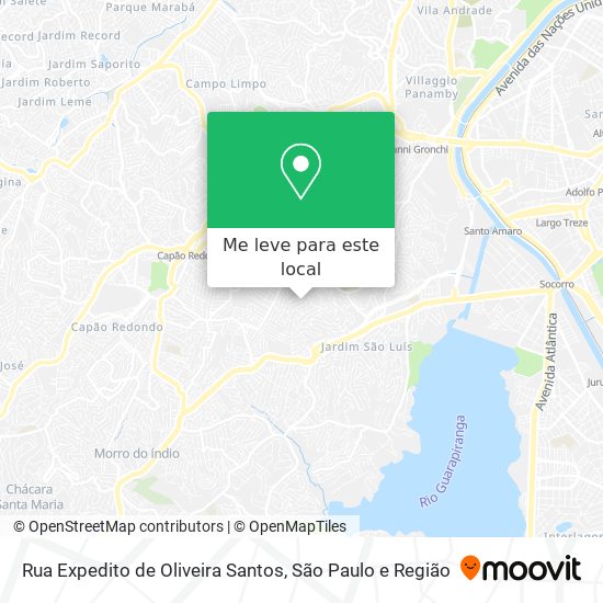 Rua Expedito de Oliveira Santos mapa