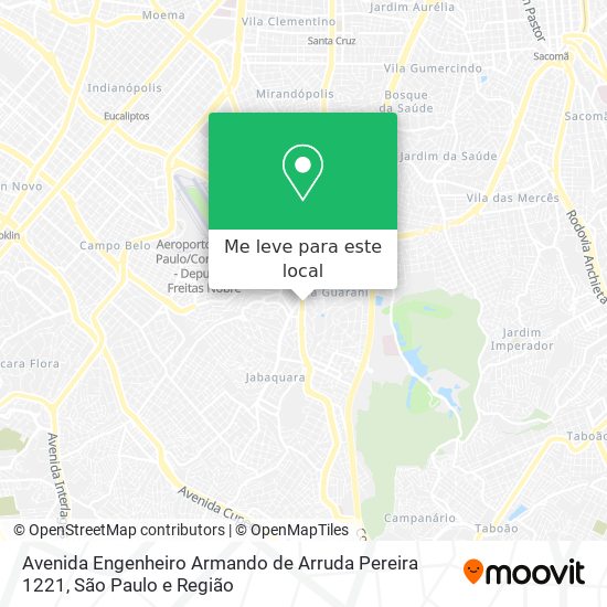 Avenida Engenheiro Armando de Arruda Pereira 1221 mapa