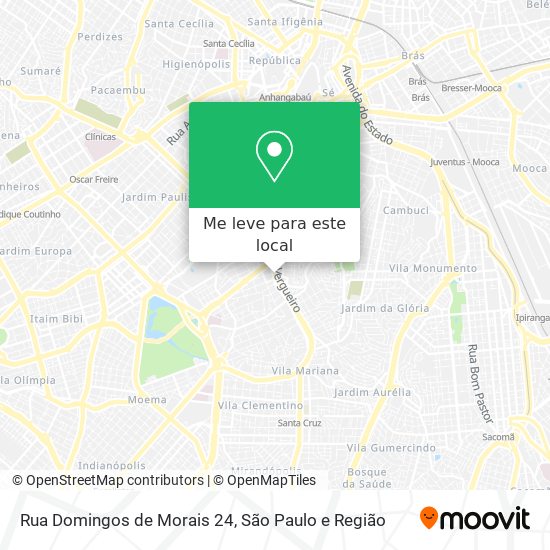 Rua Domingos de Morais 24 mapa