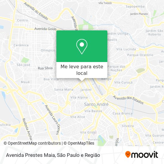 Avenida Prestes Maia mapa