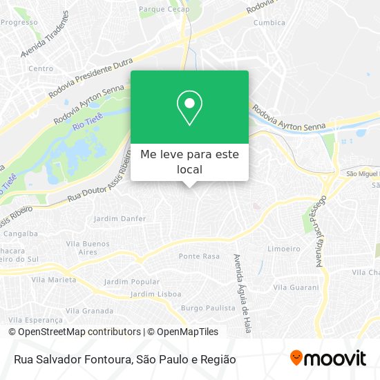 Rua Salvador Fontoura mapa
