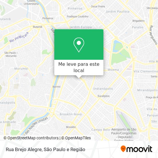 Rua Brejo Alegre mapa