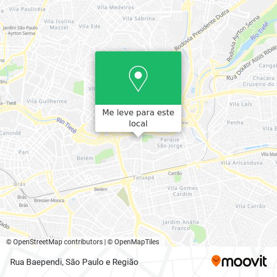 Rua Baependi mapa