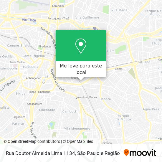 Rua Doutor Almeida Lima 1134 mapa