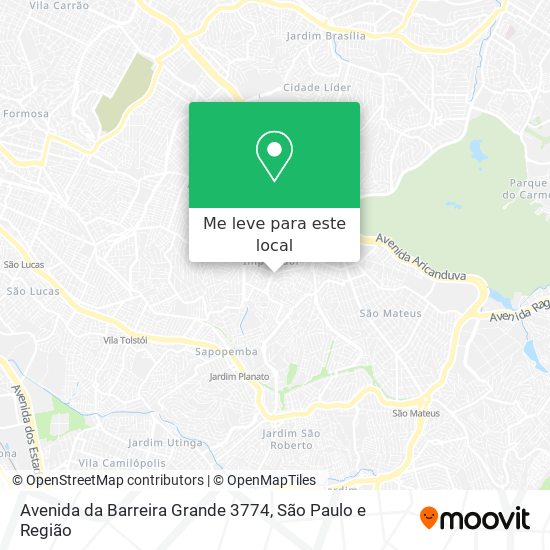 Avenida da Barreira Grande 3774 mapa