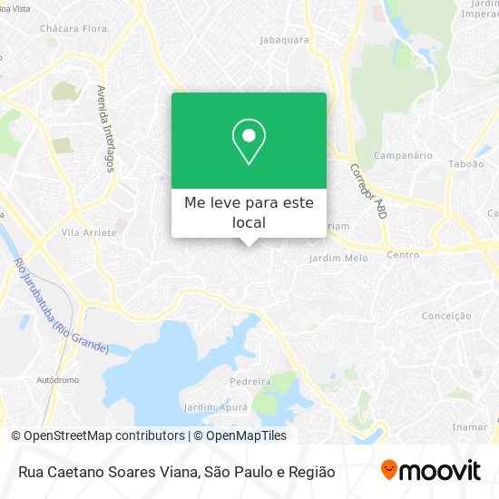 Rua Caetano Soares Viana mapa