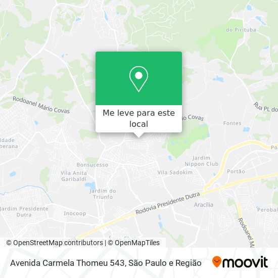 Avenida Carmela Thomeu 543 mapa