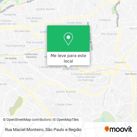 Rua Maciel Monteiro mapa