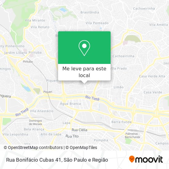 Rua Bonifácio Cubas 41 mapa