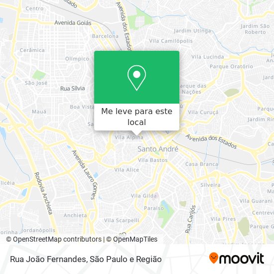 Rua João Fernandes mapa