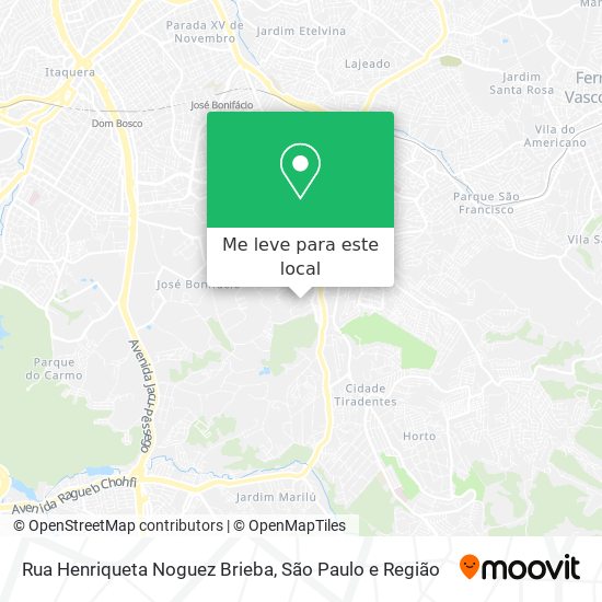 Rua Henriqueta Noguez Brieba mapa