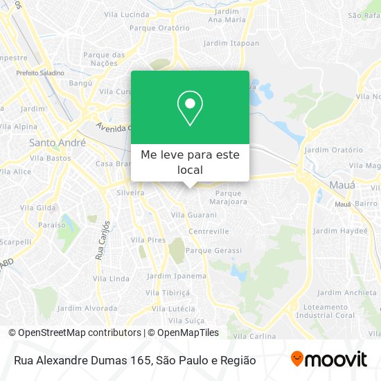 Rua Alexandre Dumas 165 mapa