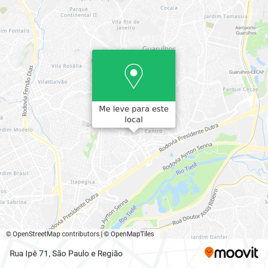 Rua Ipê 71 mapa