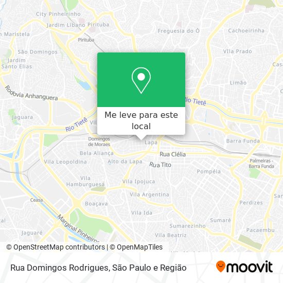 Rua Domingos Rodrigues mapa