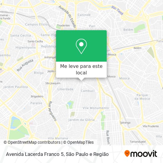 Avenida Lacerda Franco 5 mapa