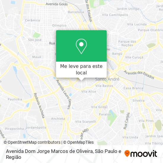 Avenida Dom Jorge Marcos de Oliveira mapa
