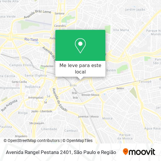 Avenida Rangel Pestana 2401 mapa