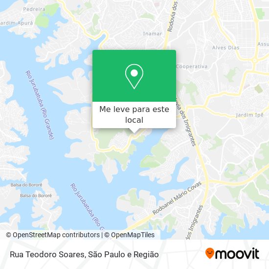 Rua Teodoro Soares mapa