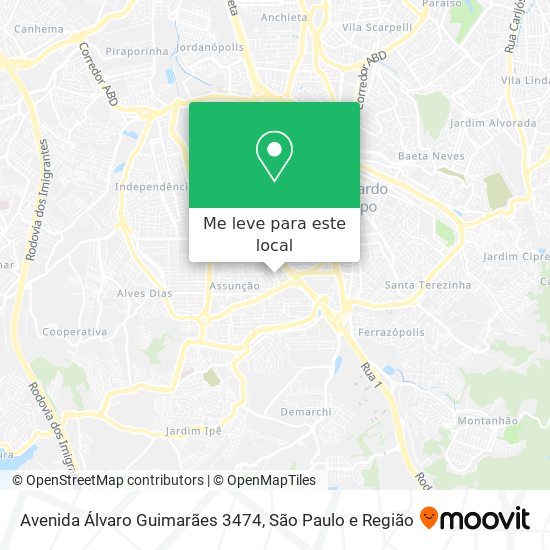 Avenida Álvaro Guimarães 3474 mapa