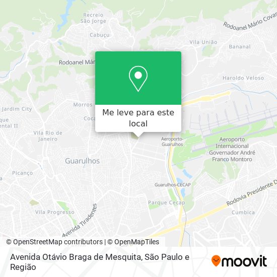 Avenida Otávio Braga de Mesquita mapa