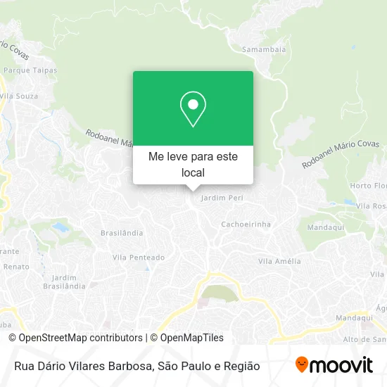 Rua Dário Vilares Barbosa mapa