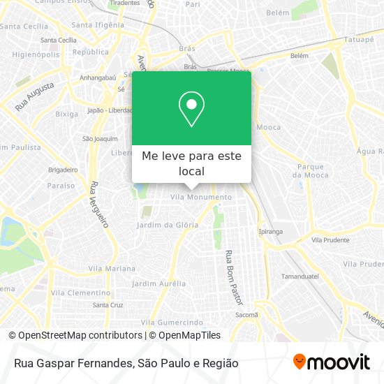 Rua Gaspar Fernandes mapa