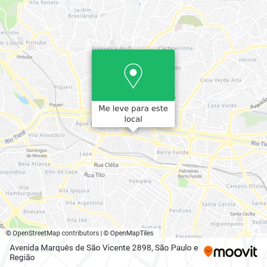 Avenida Marquês de São Vicente 2898 mapa