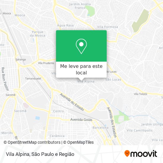 Vila Alpina mapa