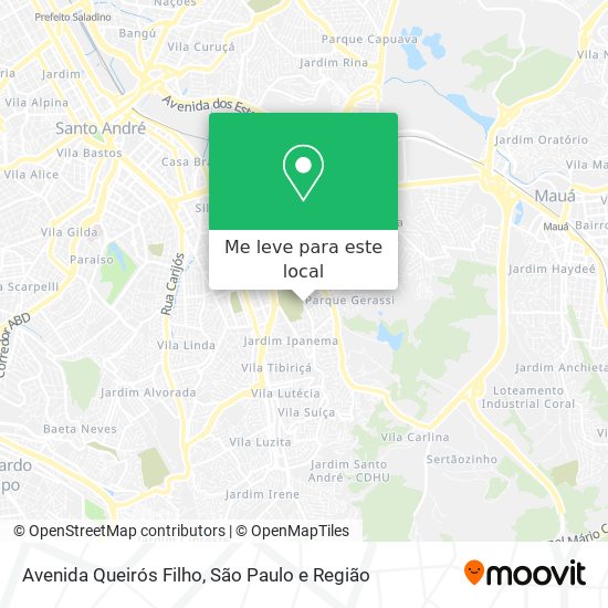Avenida Queirós Filho mapa