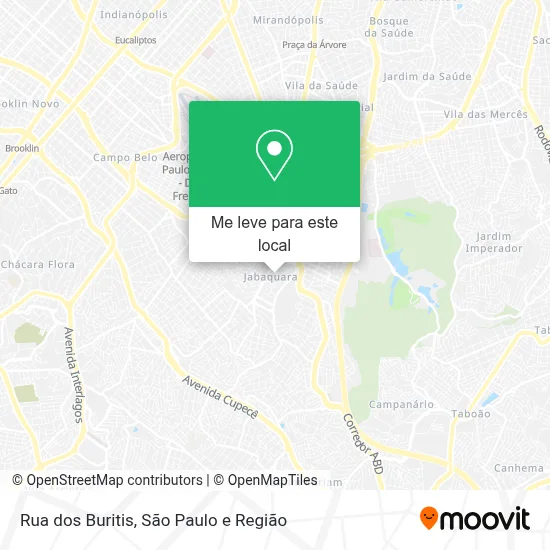 Rua dos Buritis mapa